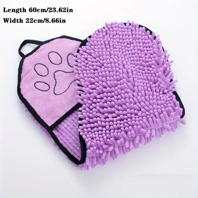 Absorbent Dog Towel, Microfiber Quick Drying Towel Machine Washable With Hand Pockets Pet Towel For Medium Large Dog Super Absorbent Pet Towel Quic... Purple - Shop at LoveMi