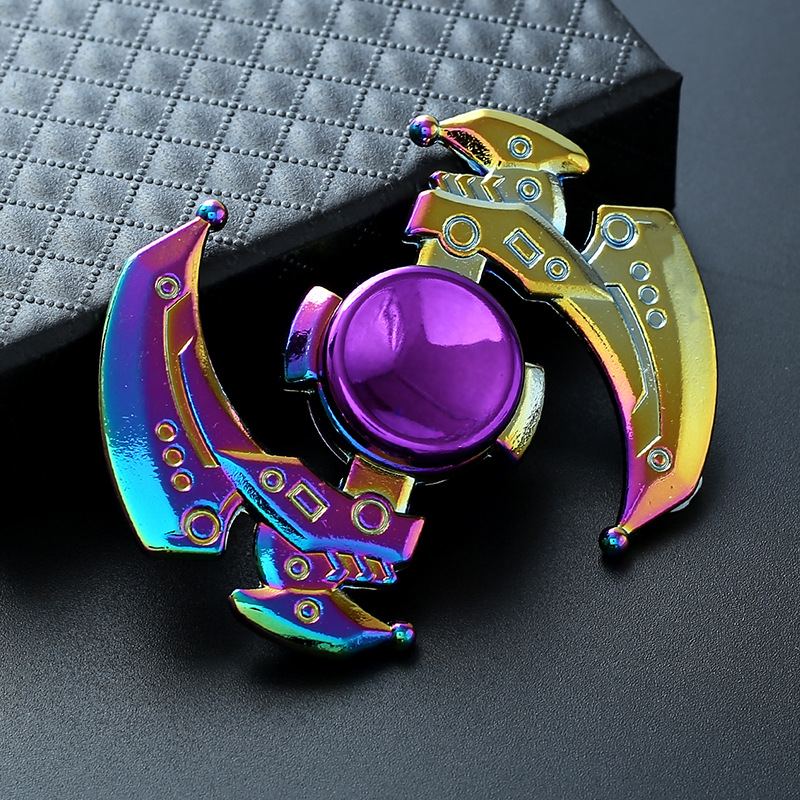 High-speed spinning metal fidget spinner decompression toy.