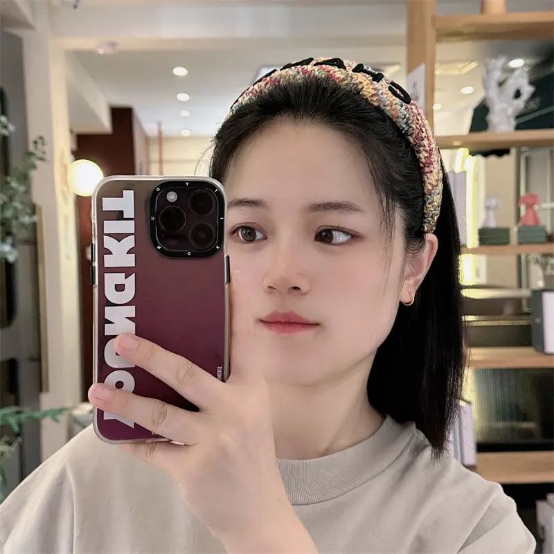 Korean Style Letter Raffia Headband Summer High