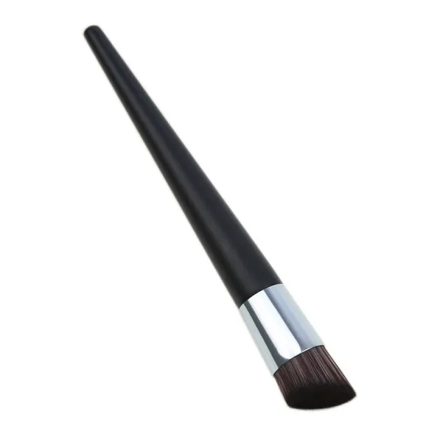 Makeup Tools Wooden Handle Liquid Foundation Makeup Brush Black - Shop at LoveMi