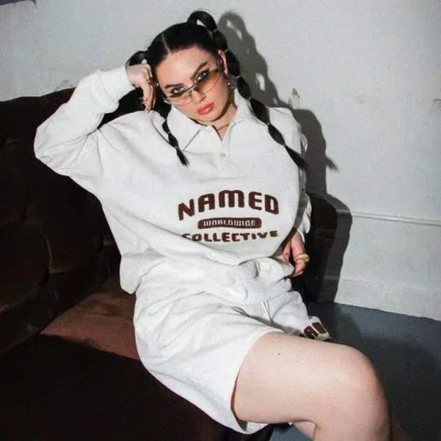 Campus Style Retro Corduroy Long sleeved Sweater White - Shop at LoveMi