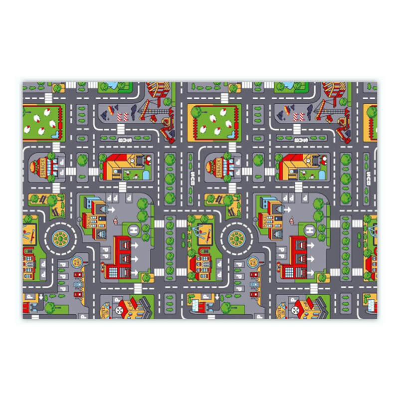 Children Village Mat Kids Rugs Town Road Map City Car Toy Rug Play 80 X 120cm — image 3