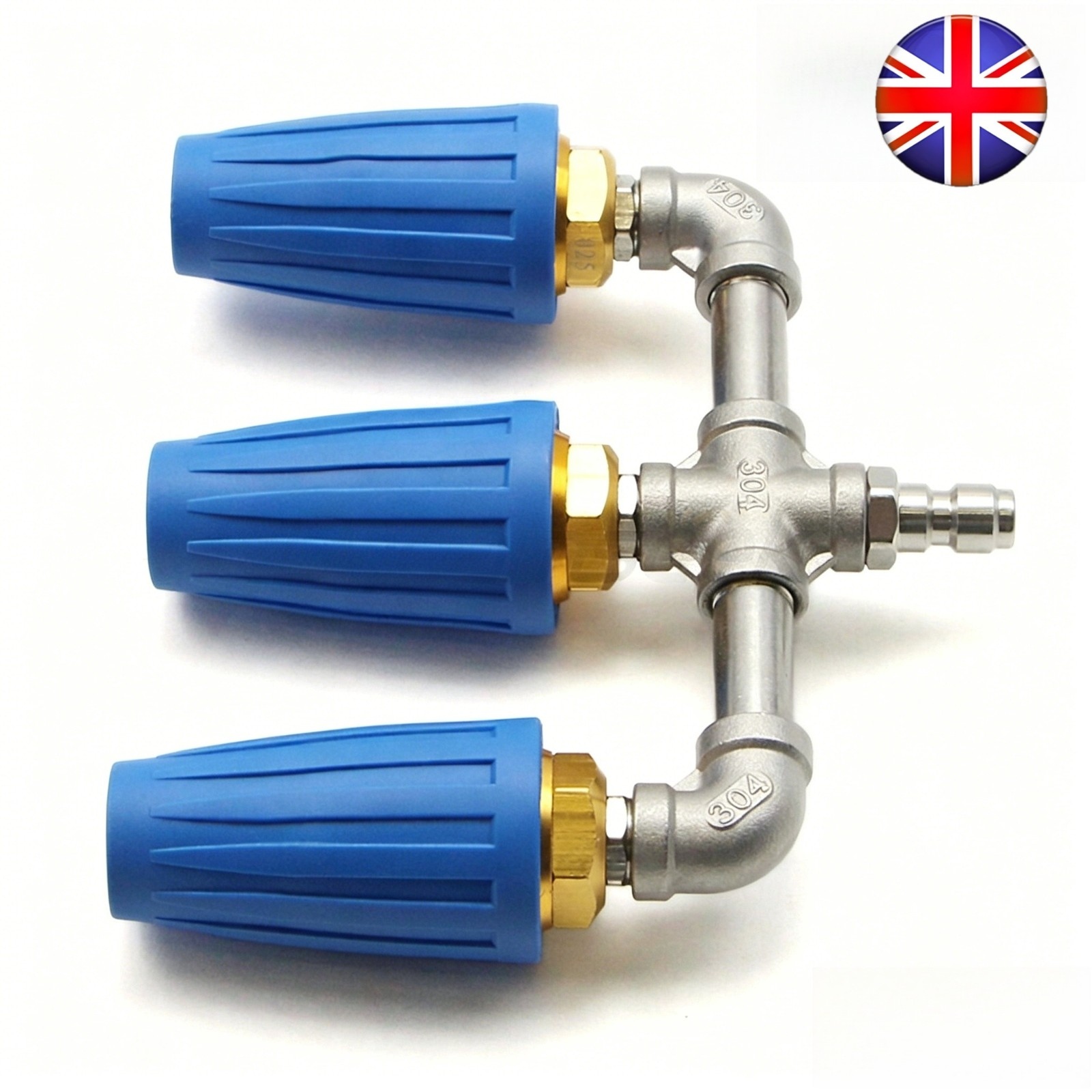 5000 PSI Pressure Washer Tip Triple Turbo Rotating Nozzle 14 Quick Connect — image 2