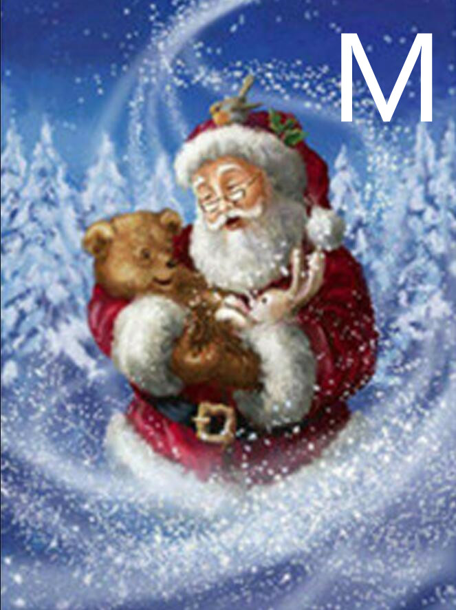 Christmas DIY Santa Mosaic Square Round Diamond Painting