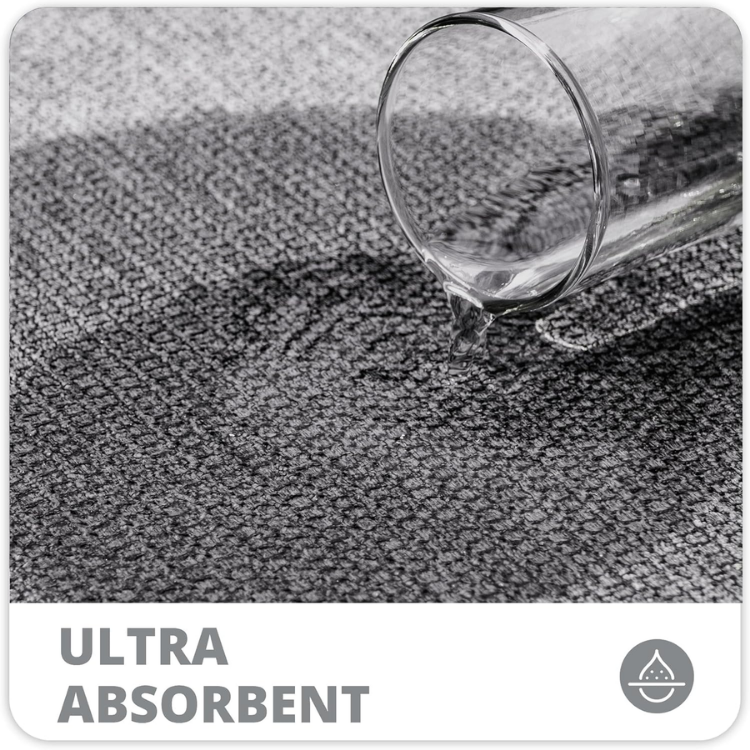 Bath Mat,Ultra Thin Bathroom Rugs,Rubber Bath Mats For Bathroom,No Slip Bath Rugs,Quick Dry,Machine Washable,Low Pile,Absorbent,Shower Outside,Sink,Home Decor Accessories.Grey, — foto 4