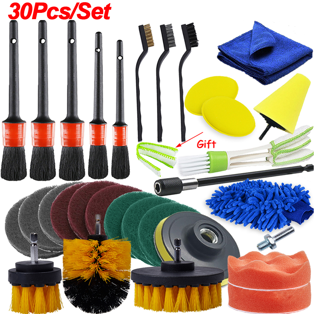 Plastic Round Brush Beauty Electric Drill Brush Detail Brush Crevice Brush