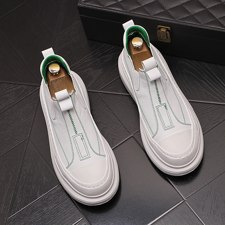Versatile Trend Inside High White Skates Male