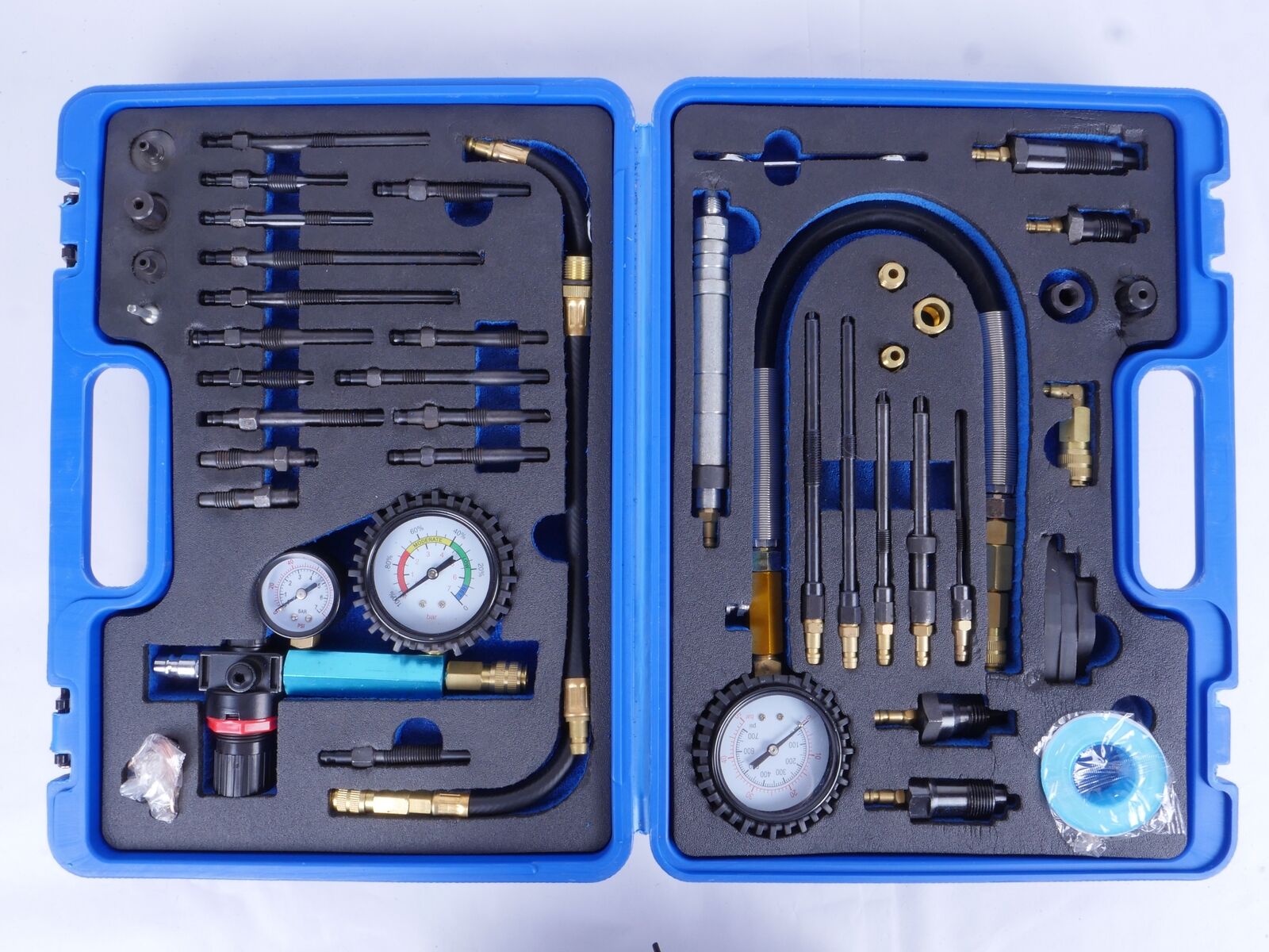 46X Diesel Petrol Engine Compression Tester Pressure Loss Leak Master Kit — image 7