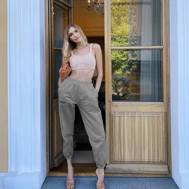 Fashion All match Loose Neutral Simple Pant Grey - Shop at LoveMi