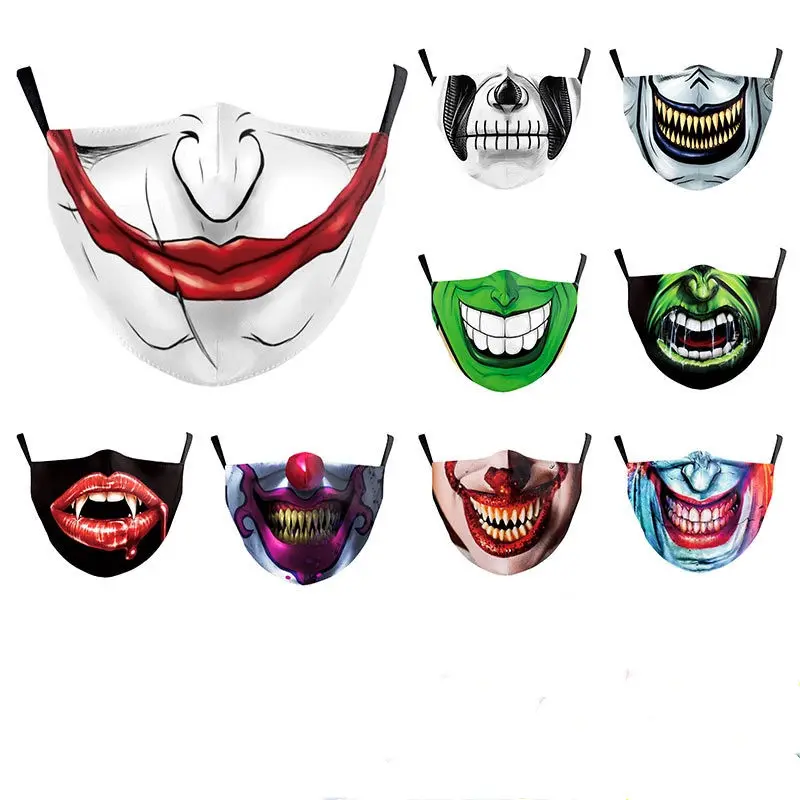 Digital Printing Halloween Clown Funny Horror Double-layer
