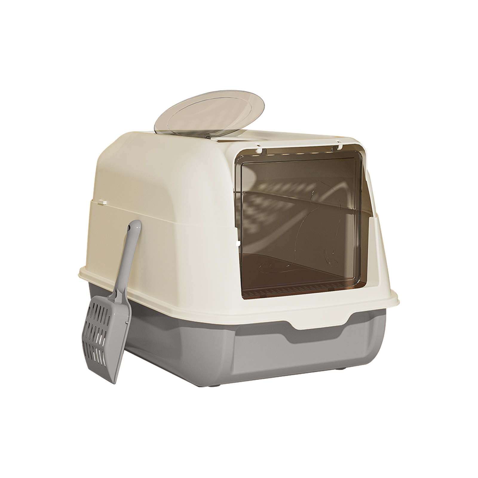 Only Self Pickup---Double-door Cat Litter Box