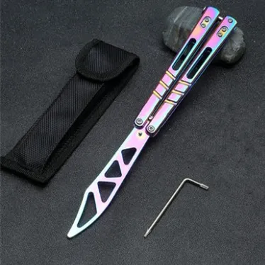Outdoor Portable Training Knife All Steel Self defense Practice Knife 15 Style - Shop at LoveMi