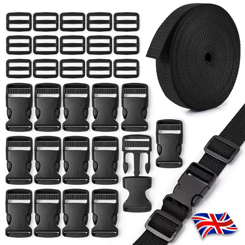 10M Heavy Duty Nylon Webbing Strap Tape-25Mm Wide Backpack Strapping Chest 5