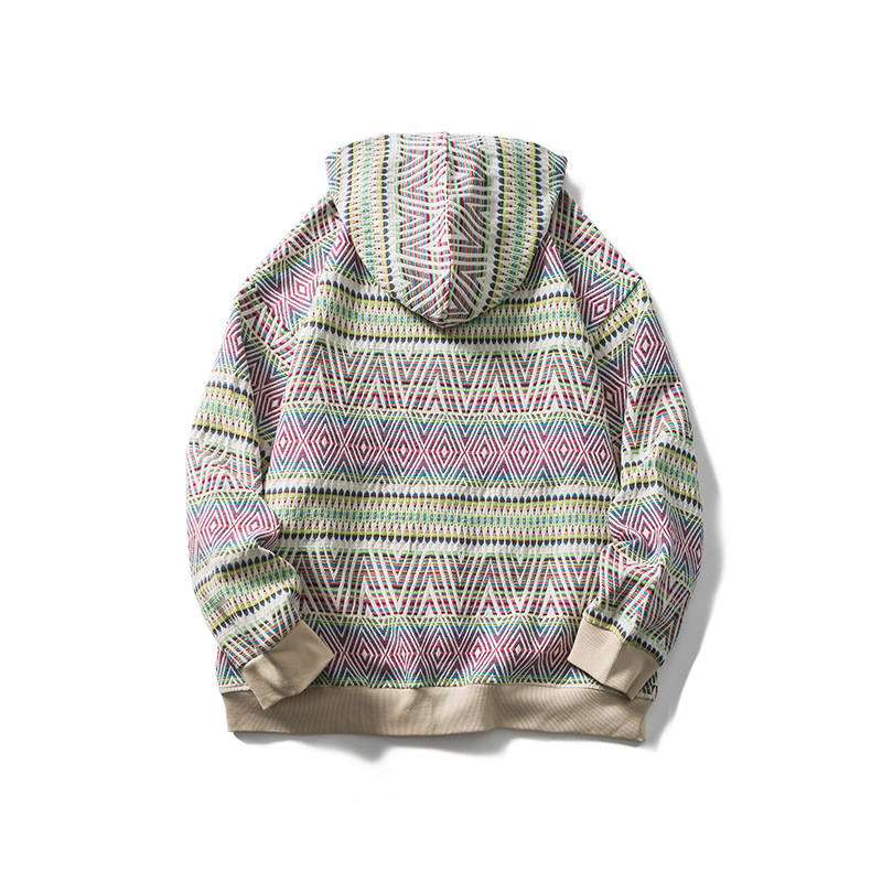 Title 5, American Street Color Block Cardigan Zipper Hoo...