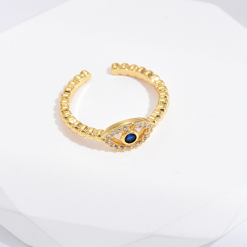 Blue Eye Ring Trend Personality Creativity