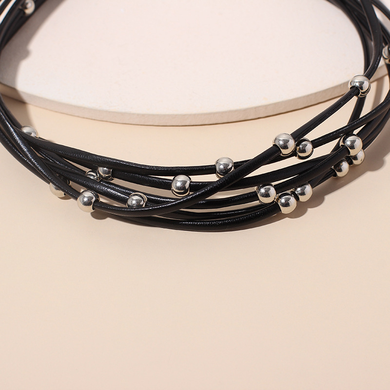 Accessories Beaded Multilayer Necklace Gothic Dark Wind
