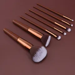 Tool Makeup Brush Soft Fur Stock Beginner Set - Brown - View 1