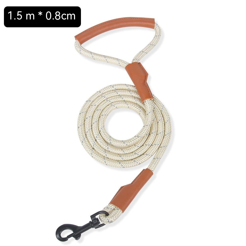 Beige Leather Round Rope