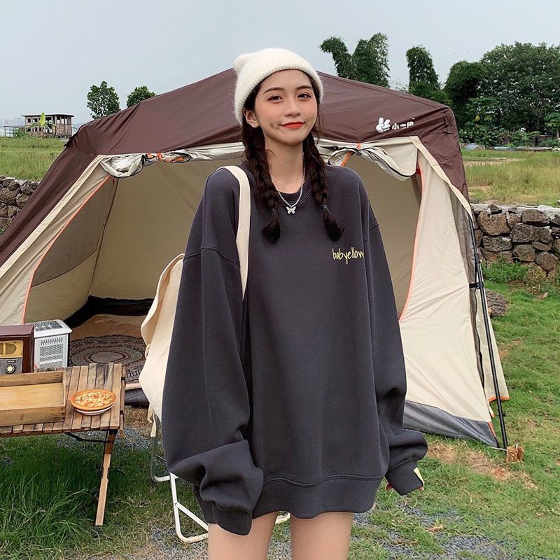 Loose Mid-length T-shirt Women's Tops Student Capless Clothes