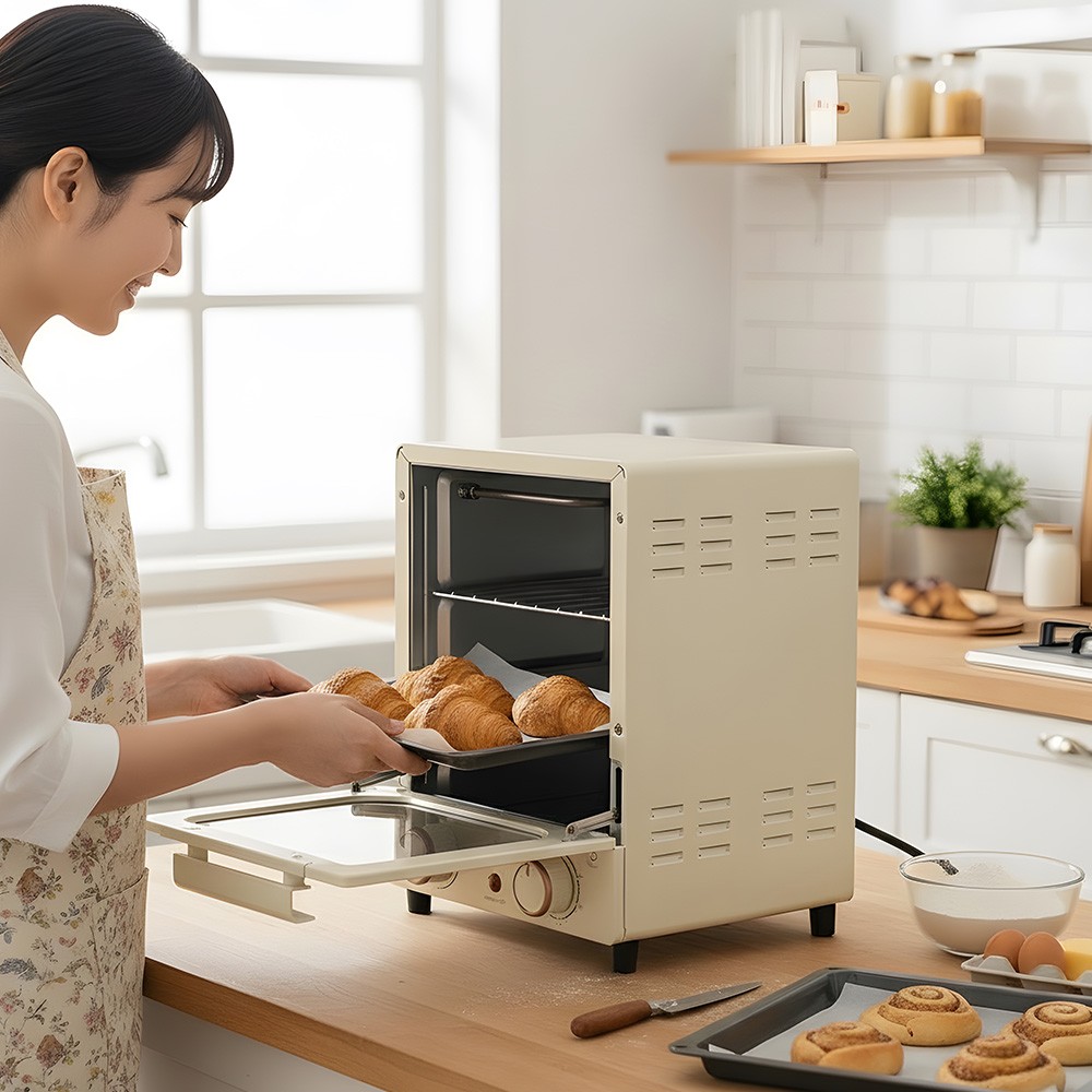 15L 3 Tiers Mini Oven Kitchen Electric Toaster Grill Portable Baking Cooker — image 4