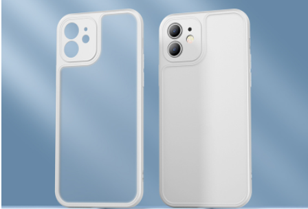 Coque de téléphone ultra-fine en silicone transparente – bleue – iPhone 12 Pro Max
