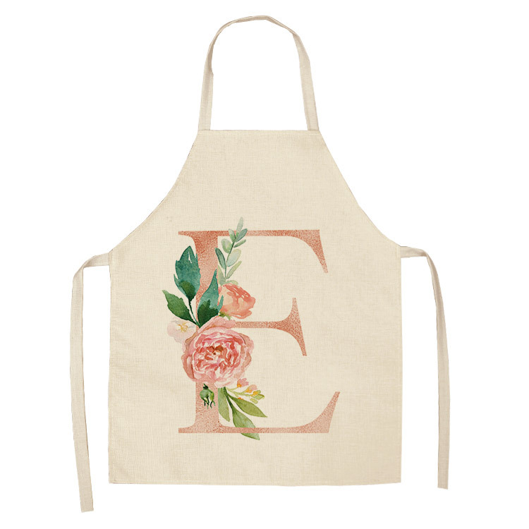 Title 18, Letter series cotton and linen apron