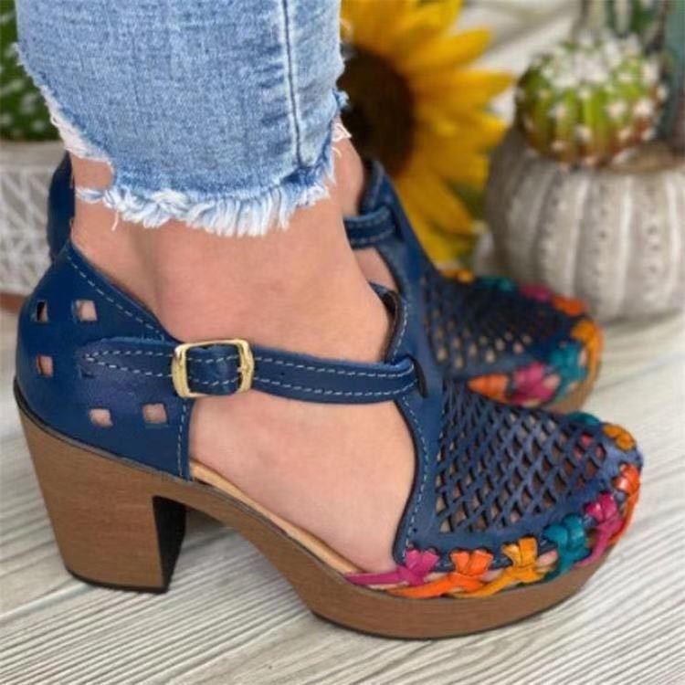 Wedge Heel Buckle Sandals, picture 2 of 4