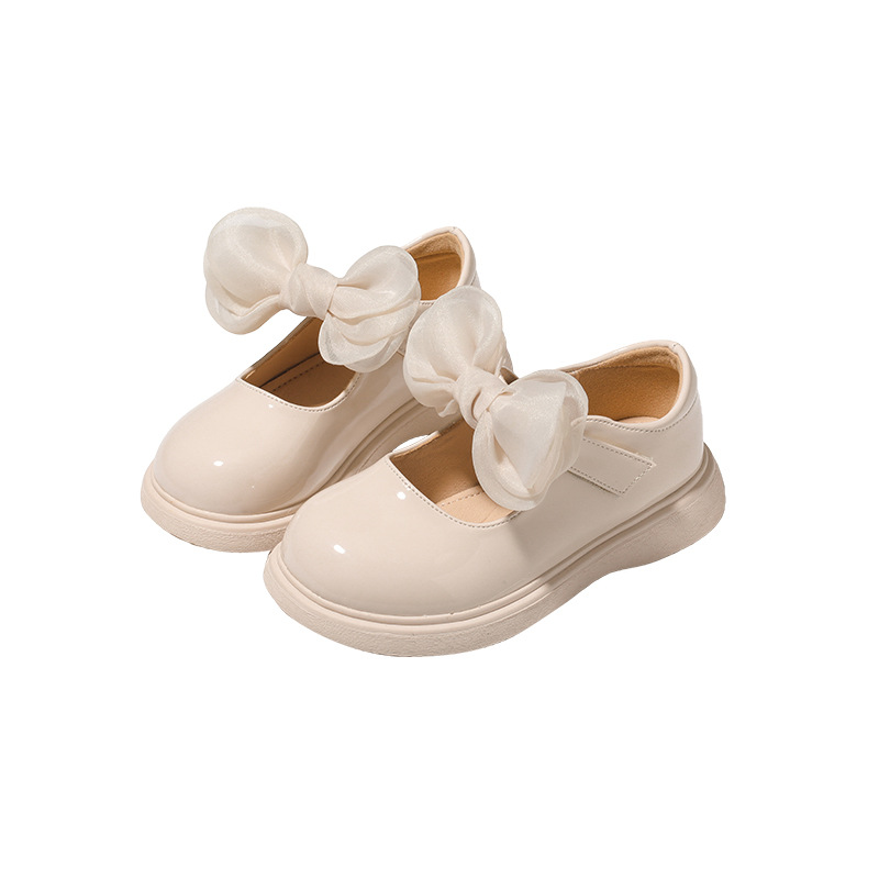 Title 3, Bowknot Fairy Comfortable Velcro Leather Shoes