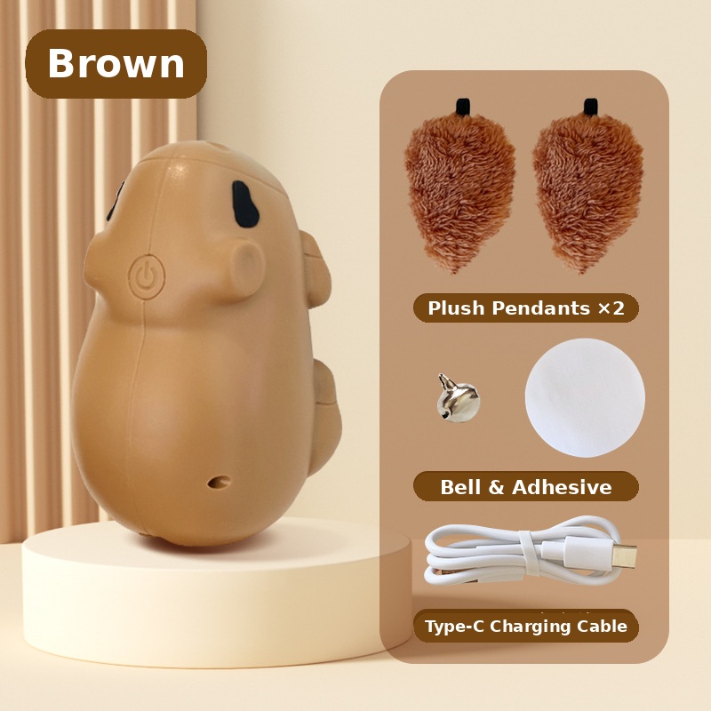 Cat Interactive Toys Sensor-Activated Automatic Interactive  Capybara Smart Cat Exercise Toys For Small Medium Large Play Exercise Boredom Relief Simulation — foto 2