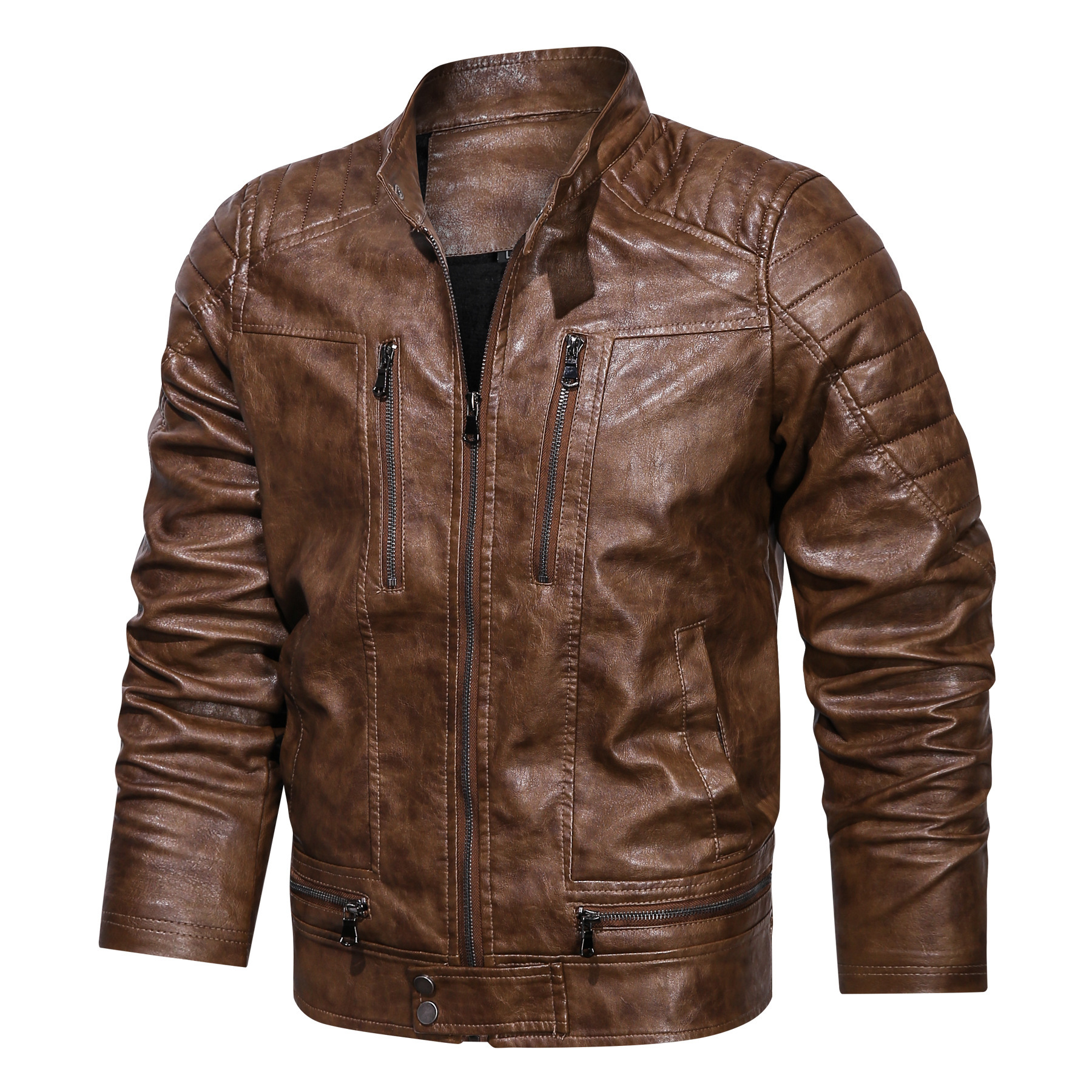 Title 2, Neue PU Herren Jacke Motorrad Rennanzug Stilvol...