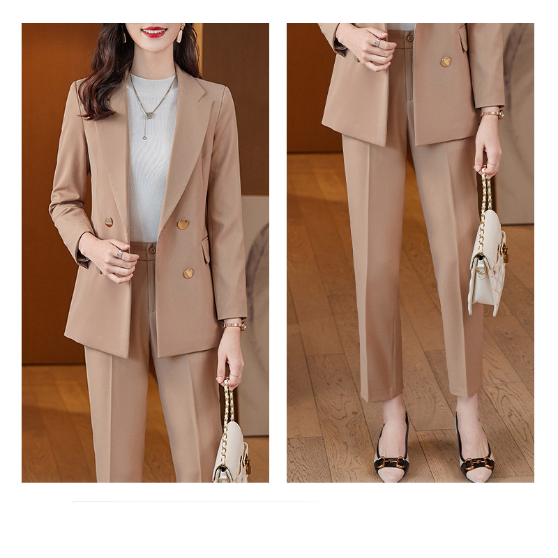 Ladies' Solid Color Long-sleeved Professional Small Suit
