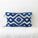 Geometric Blue Lumbar Pillow