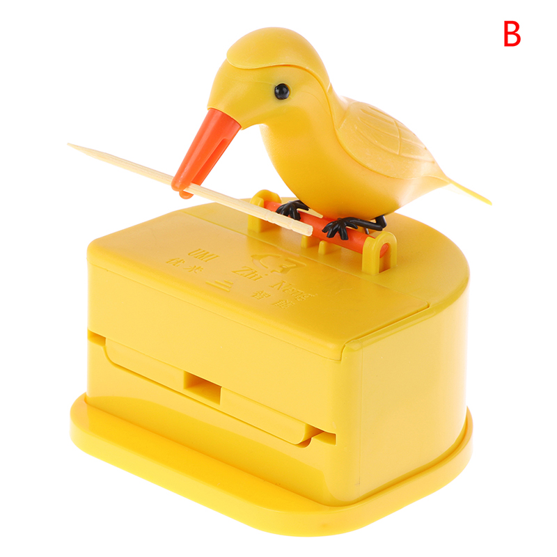 Title 2, Small Bird Toothpick Box Push-type Plastic Cart...