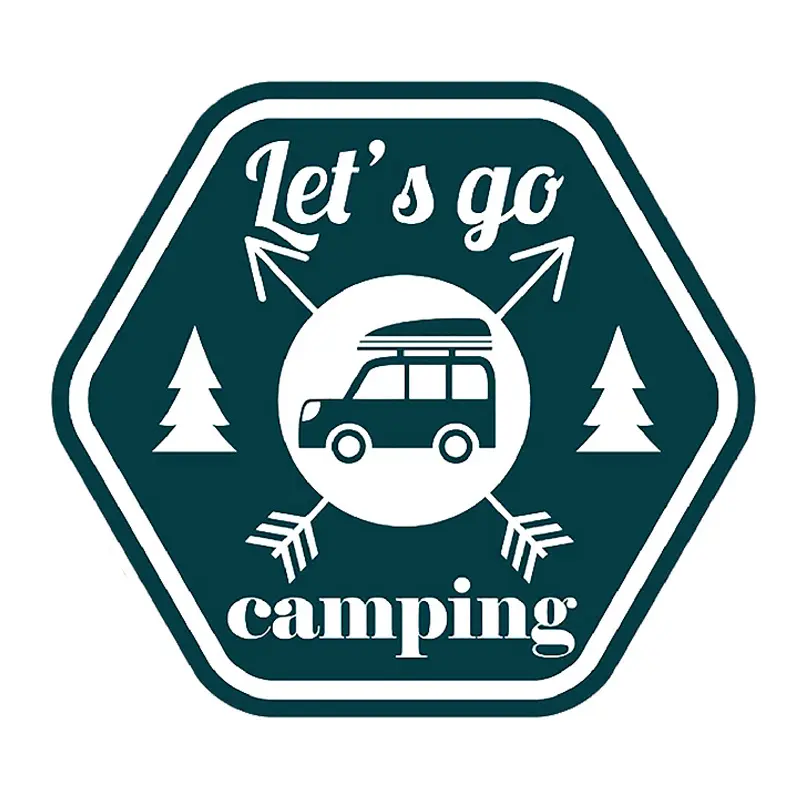 Camping Funny Car Sticker Cartoon Creative Motorcycle