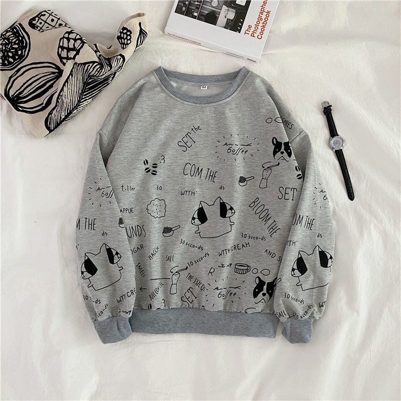 Korean Style Loose Top For Casual Sports Students