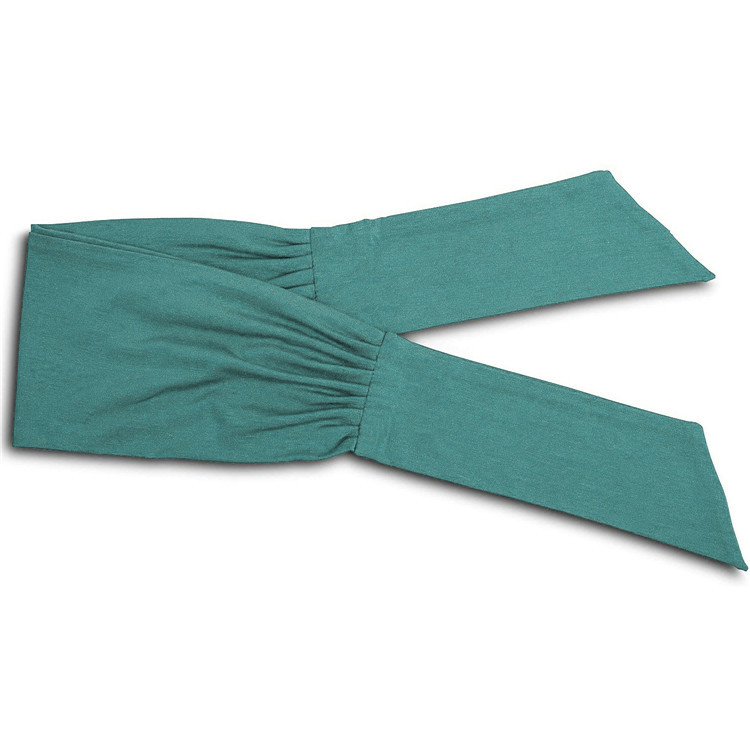Knotted Hair Band Yoga Hair Band Sports Head Band Elastic Broad Band Bandana Light Green - Shop at LoveMi