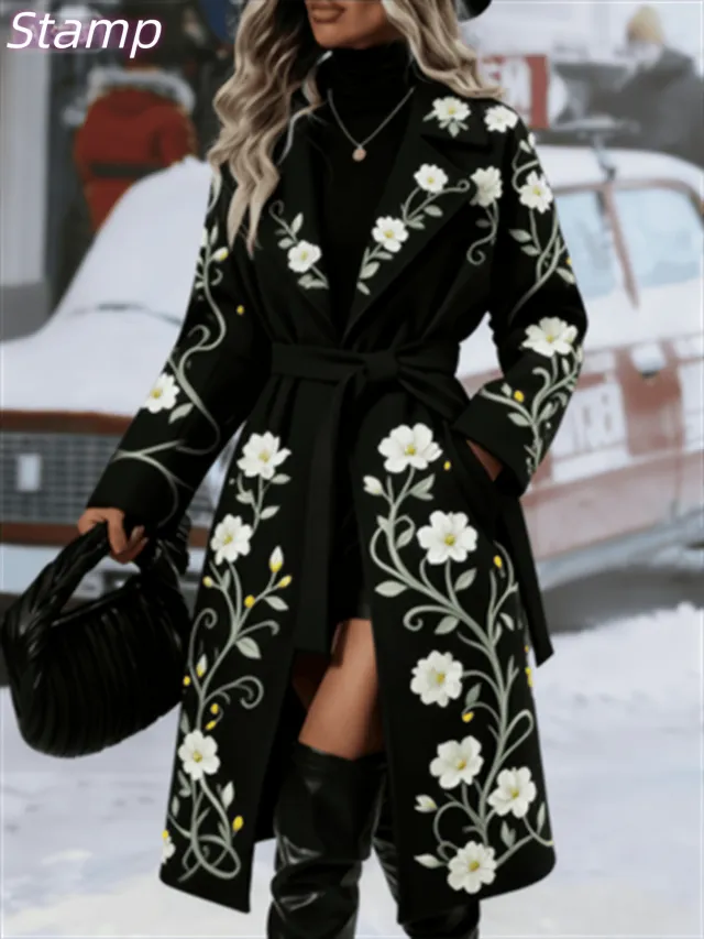 Fashionable Casual Long Coat Black5 - Shop at LoveMi