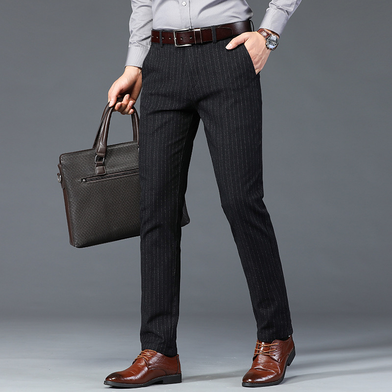 Title 5, Pantaloni Lunghi Dritti Uomo Business Dad Stret...