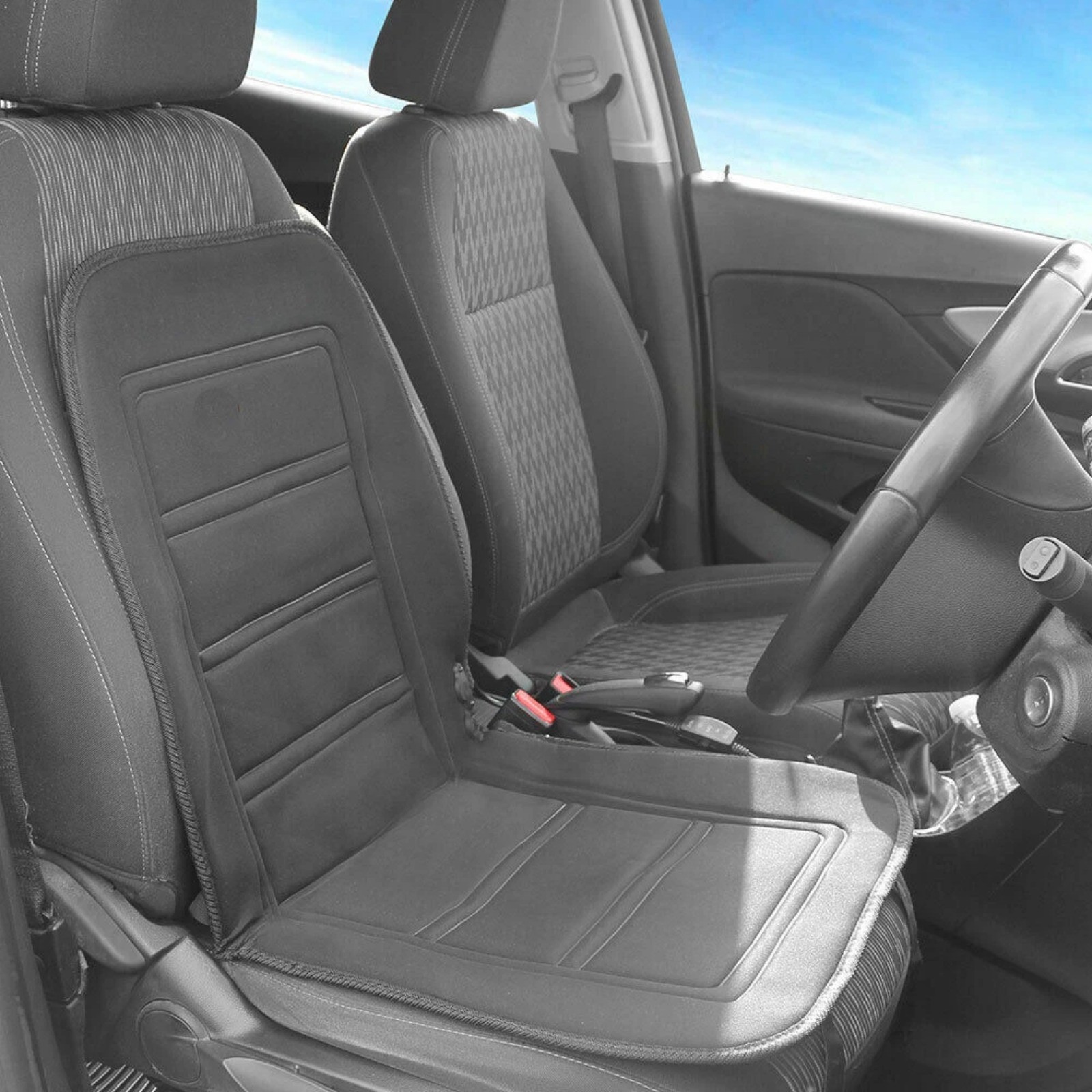 12V Car Seat Pad Cushion Cover Heating Heater Heated Cold Winter Warm Universal — image 5