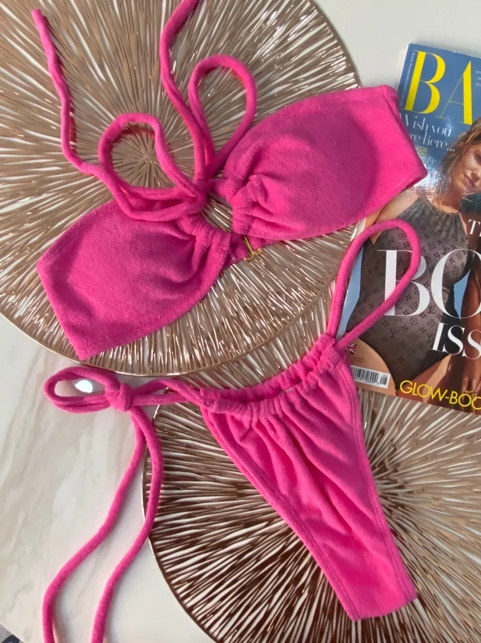 Swimwear One Piece Split Bikini Female - Rose