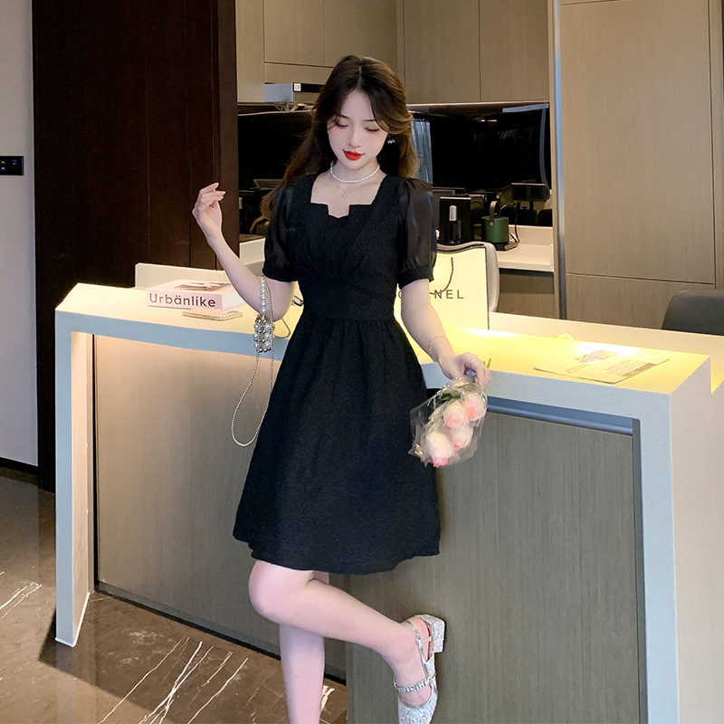 Celebrity Temperament Slim Stitching  Dress Female