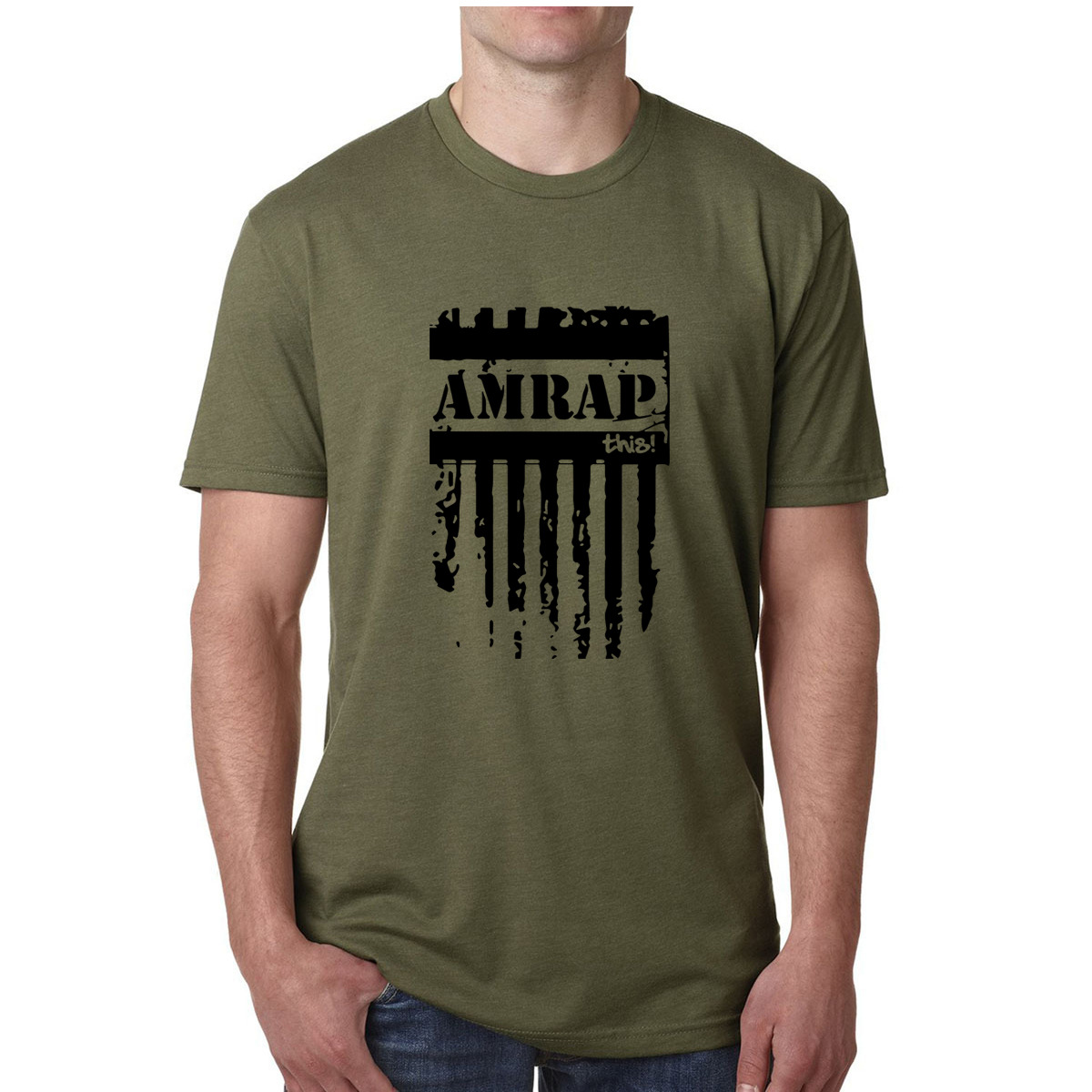 Title 6, T-shirt de sport pour homme à col rond AMRAP St...