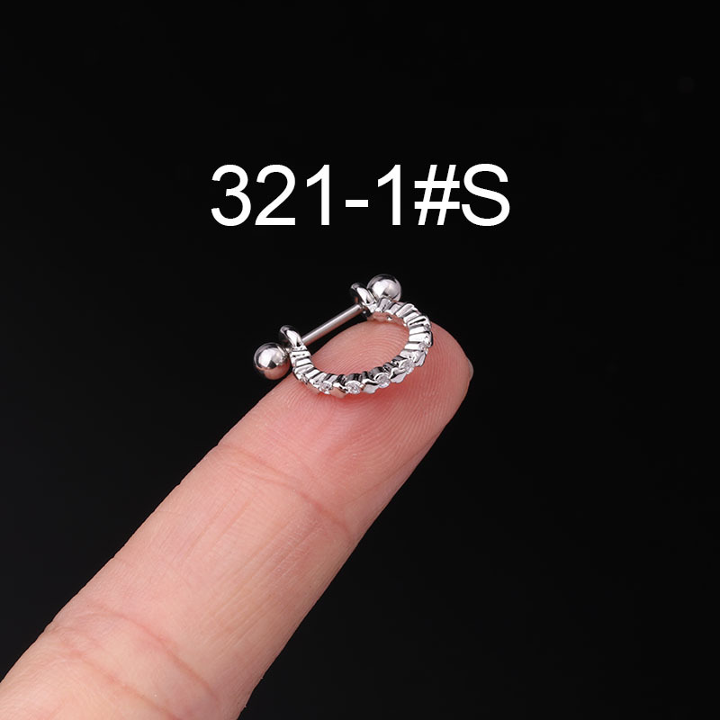 Popular Stainless Steel Thin Rod Screw Screw Ball Ear Studs