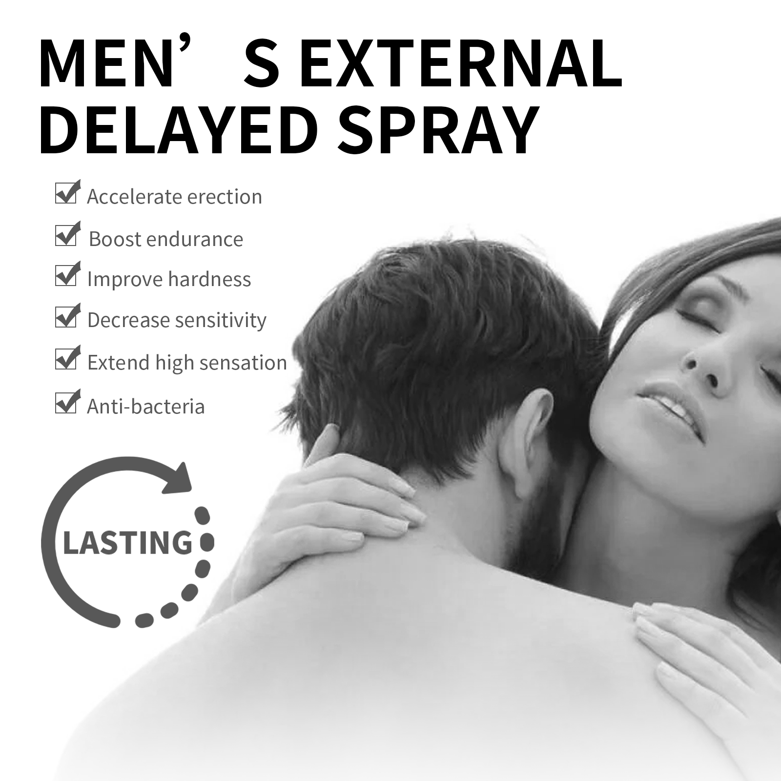 Men'S External Care Spray, Intimate Delay Spray For Men, Reduce Sensitivity & Boost Stamina, 30ml Natural Gentle Formula