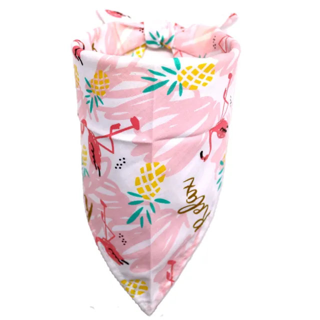 Spring And Summer Pet Dog Saliva Towel Pink Flamingos - Shop at LoveMi