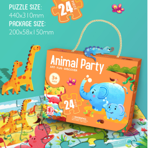 24Piece Animal Party