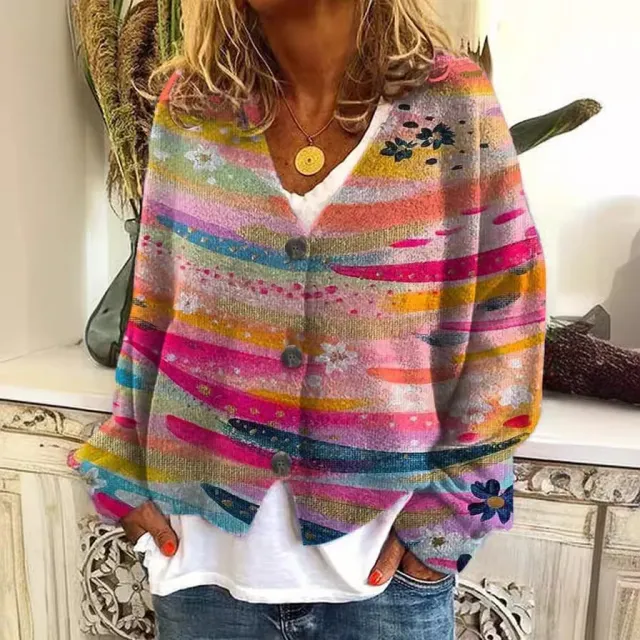 Colorful Simple And Fashionable Cardigan Sweater, Comfortable And Casual Cardigan Sweater Pink - Shop at LoveMi
