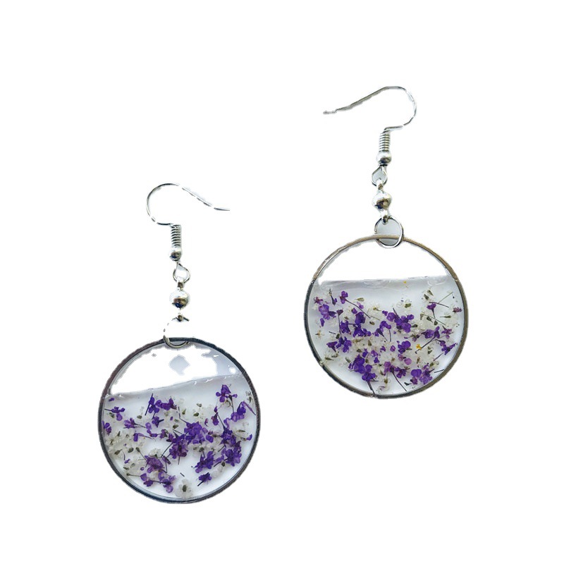 Title 3, Creative Round Atmospheric Floral Earrings Pers...