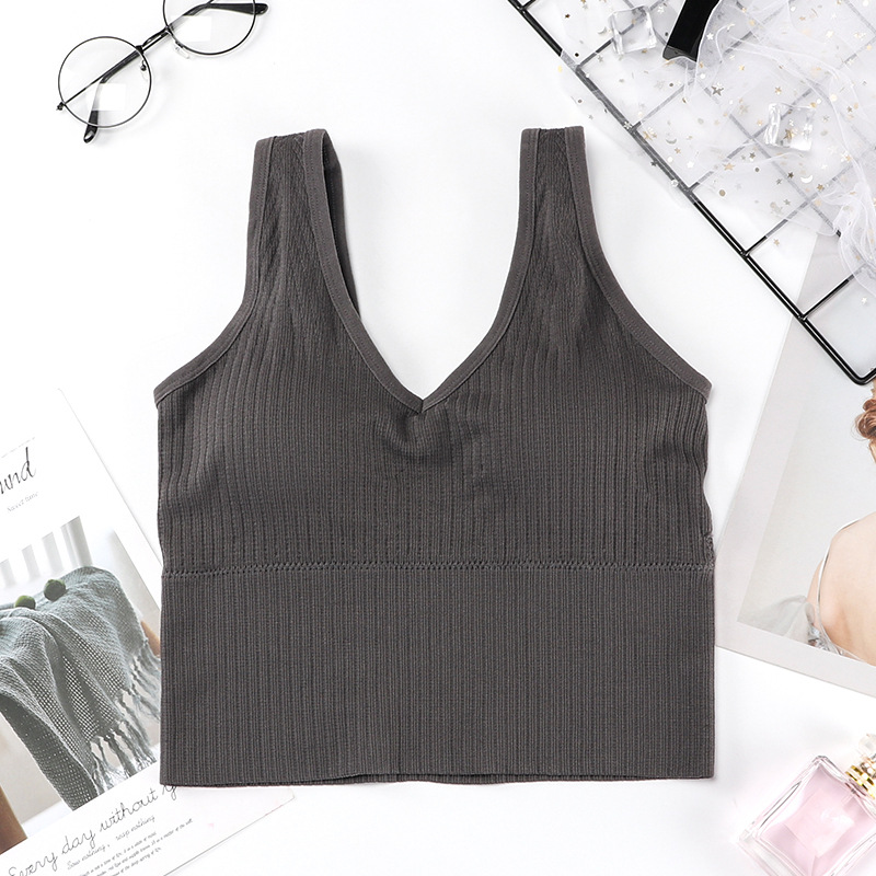 Title 4, Sportliches Yoga-Tanktop mit V-Ausschnitt und A...