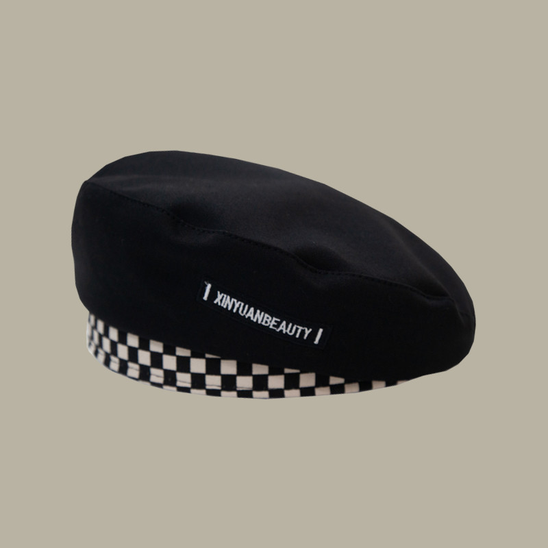 Women's Fashion Net Celebrity Checkerboard Beret